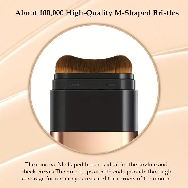 Flawless Eraser Foundation Stick - Dual-Ended with Brush, Long-Lasting, Hydrating Dewy Natural Finish