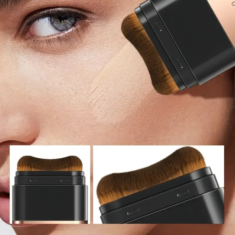Flawless Eraser Foundation Stick - Dual-Ended with Brush, Long-Lasting, Hydrating Dewy Natural Finish