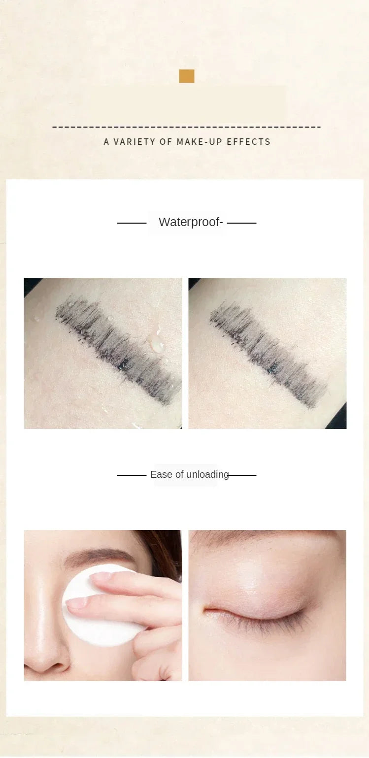 LashLuxe Silk Fiber Mascara – Waterproof, Smudge-Proof & Lengthening