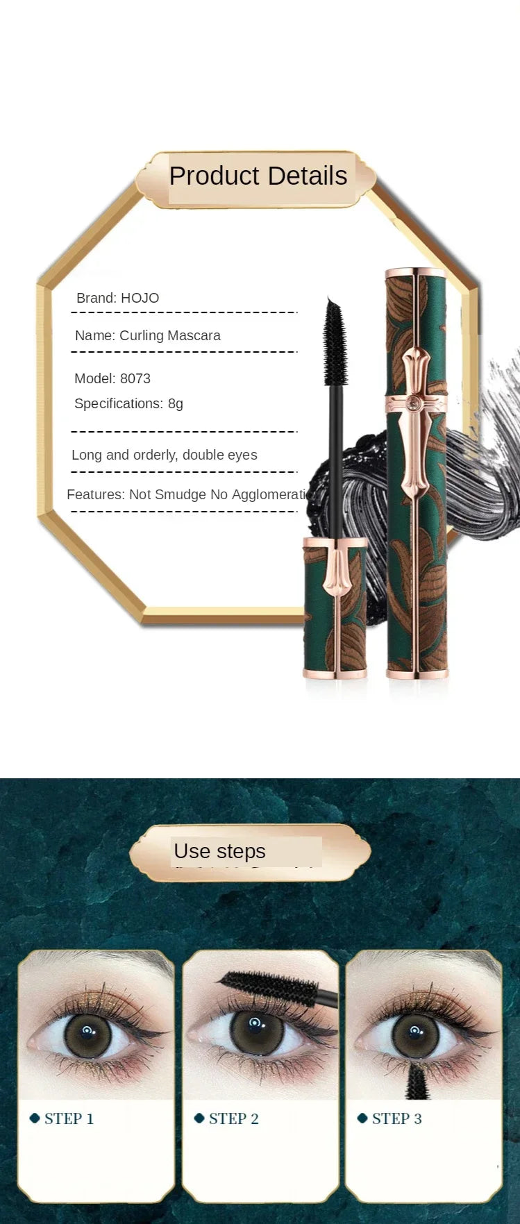 LashLuxe Silk Fiber Mascara – Waterproof, Smudge-Proof & Lengthening