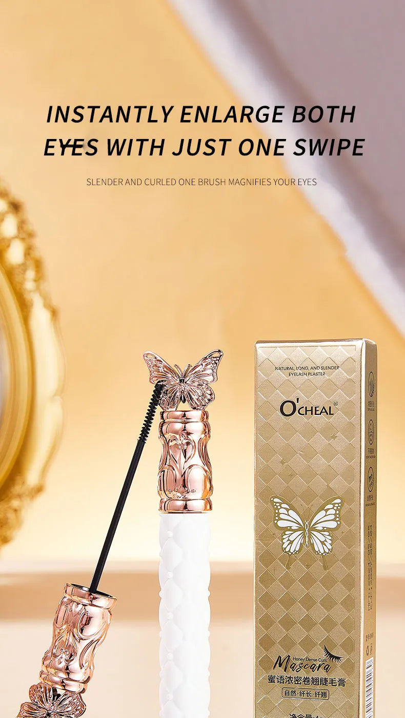 Honey Talk Mascara is long, thin, curly, thick, non-smudgy, long-lasting, waterproof and sweat resistant