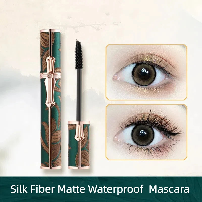 LashLuxe Silk Fiber Mascara – Waterproof, Smudge-Proof & Lengthening