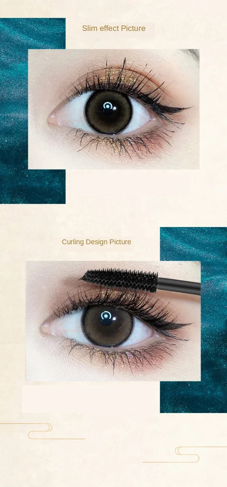 LashLuxe Silk Fiber Mascara – Waterproof, Smudge-Proof & Lengthening