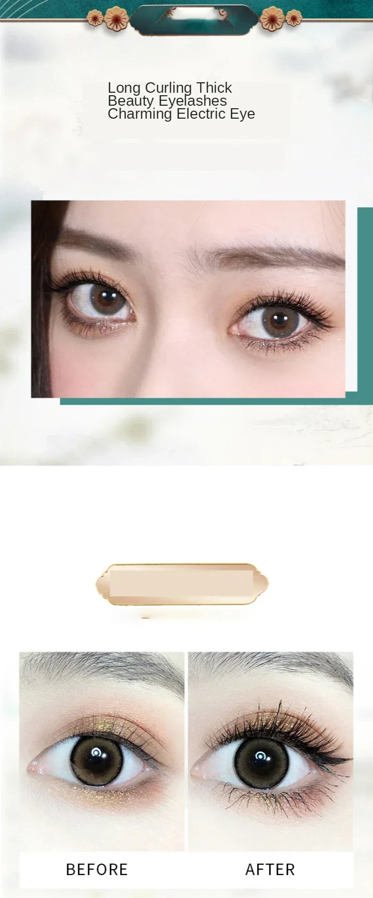 LashLuxe Silk Fiber Mascara – Waterproof, Smudge-Proof & Lengthening